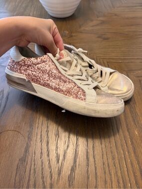 Dolce Vita Pink Sparkly Sneakers